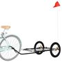 Voir la diapositive 3 : VIDAXL Remorque de vélo noir 135x68x37 cm fer