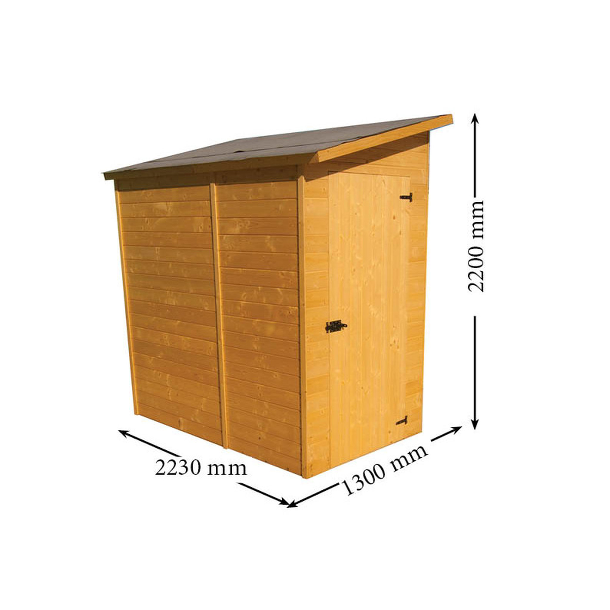Voir la diapositive 3 : Habrita Abri de jardin bois adossable Skive 2.37m²