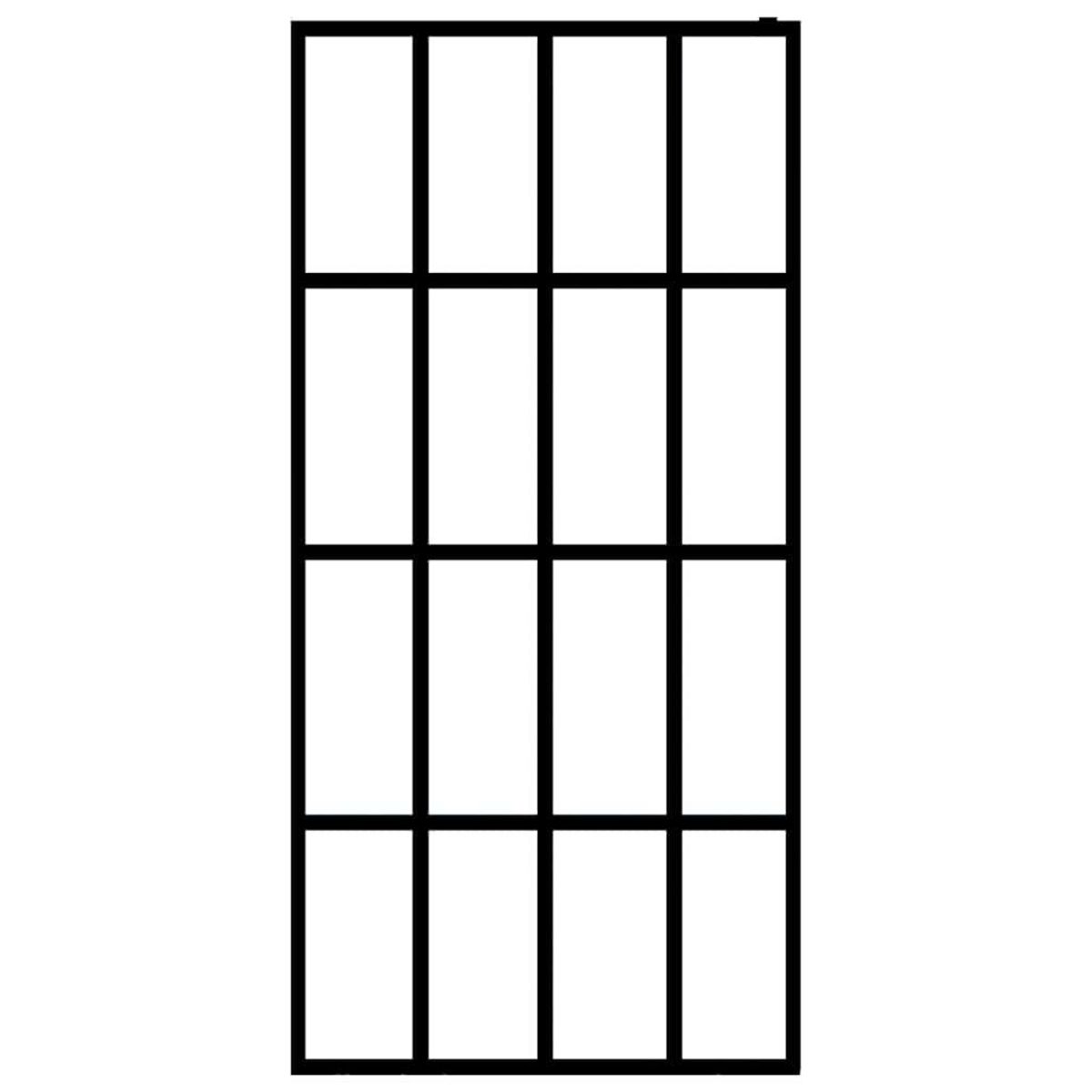 VIDAXL Ecran de douche Verre trempe transparent 80x195 cm