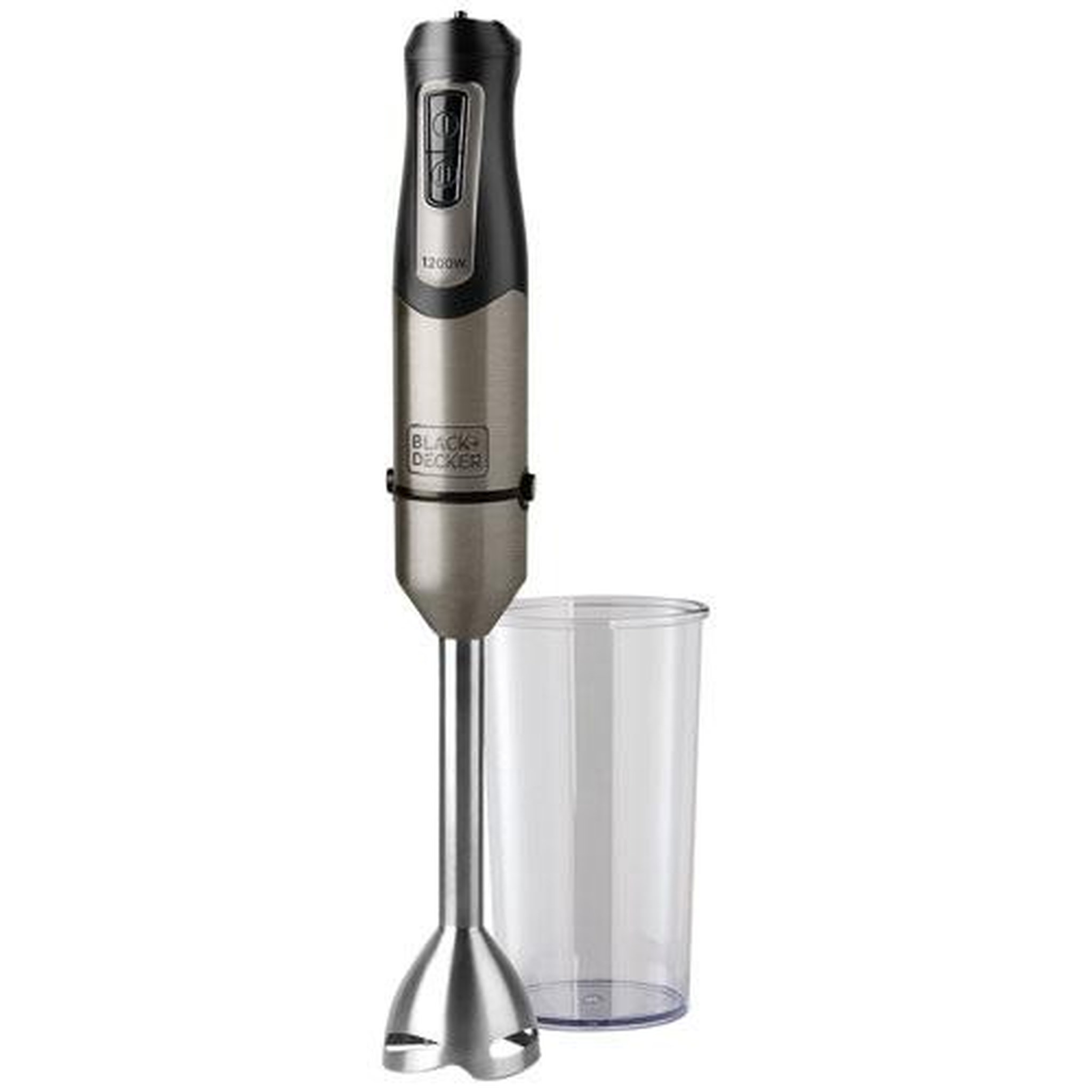 Black et Decker Mixeur plongeant 1200w gris/noir - BXHB1200E