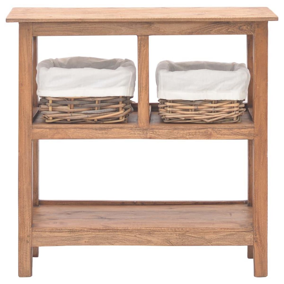 VIDAXL Table console bois d'acajou massif 69x28x70 cm