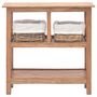 Voir la diapositive 2 : VIDAXL Table console bois d'acajou massif 69x28x70 cm