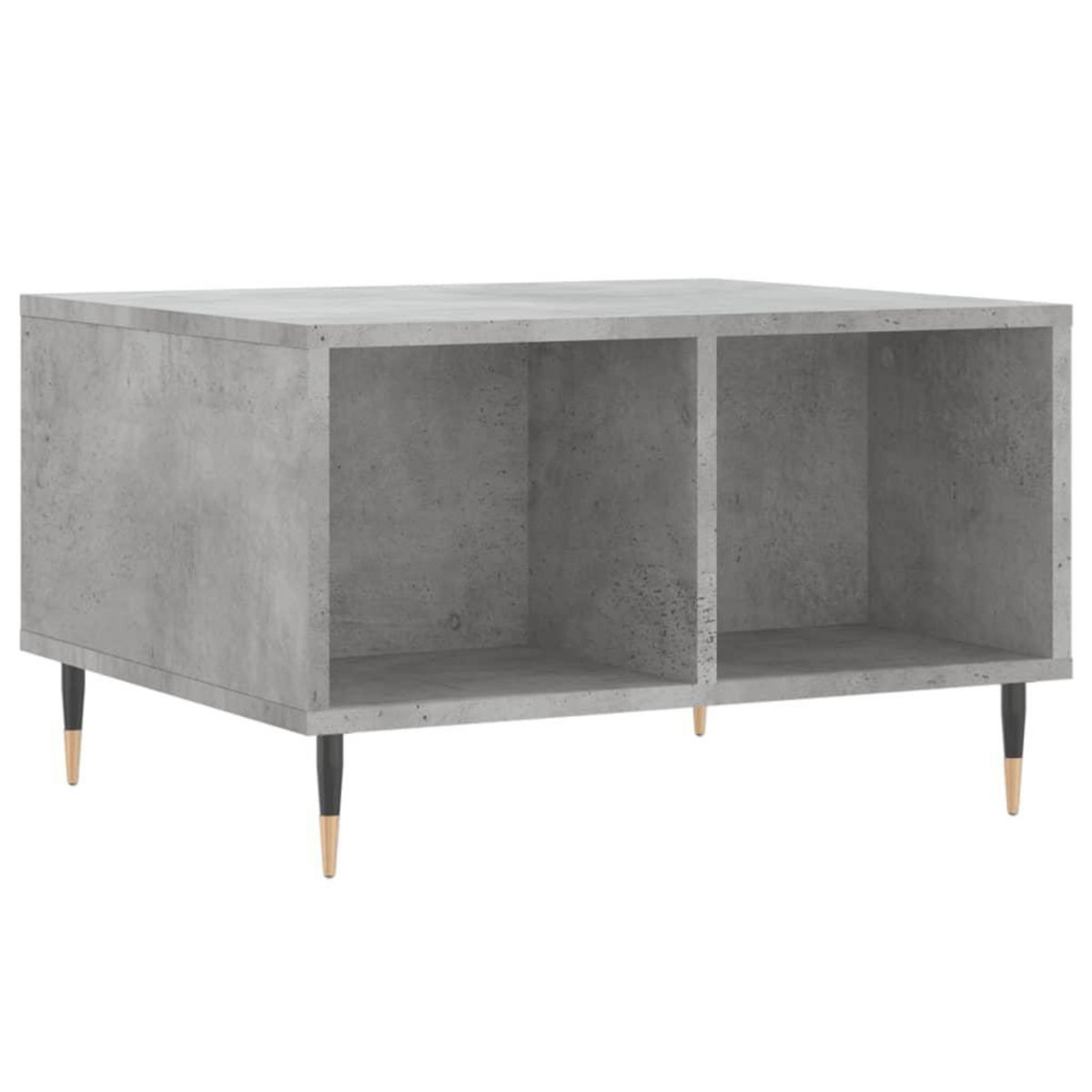 VIDAXL Table basse Gris beton 60x50x36,5 cm Bois d'ingenierie