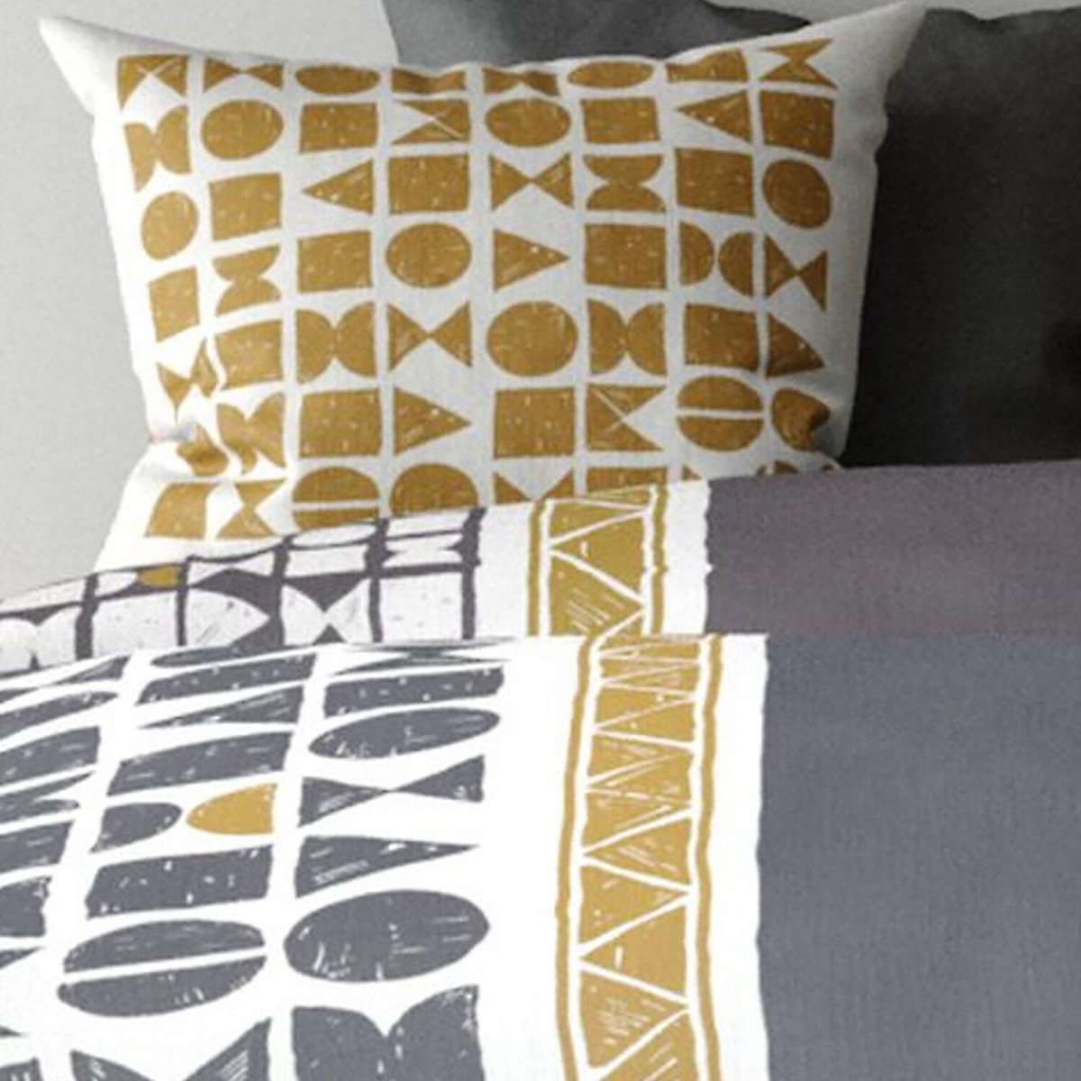 ATELIER DU COTON Parure housse de couette 100% coton 57fils union.