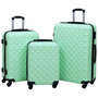 Voir la diapositive 1 : VIDAXL Ensemble de valises rigides 3 pcs Menthe ABS