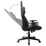 Voir la diapositive 5 : VIDAXL Chaise de jeu Noir et rouge bordeaux Cuir artificiel