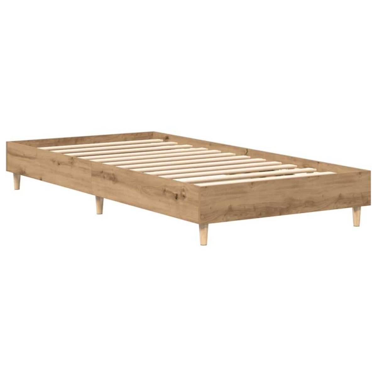 VIDAXL Cadre de lit sans matelas chene artisanal 90x200 cm
