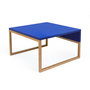Voir la diapositive 3 : Paris Prix Table Basse Design en Bois  Cubis  60cm Bleu