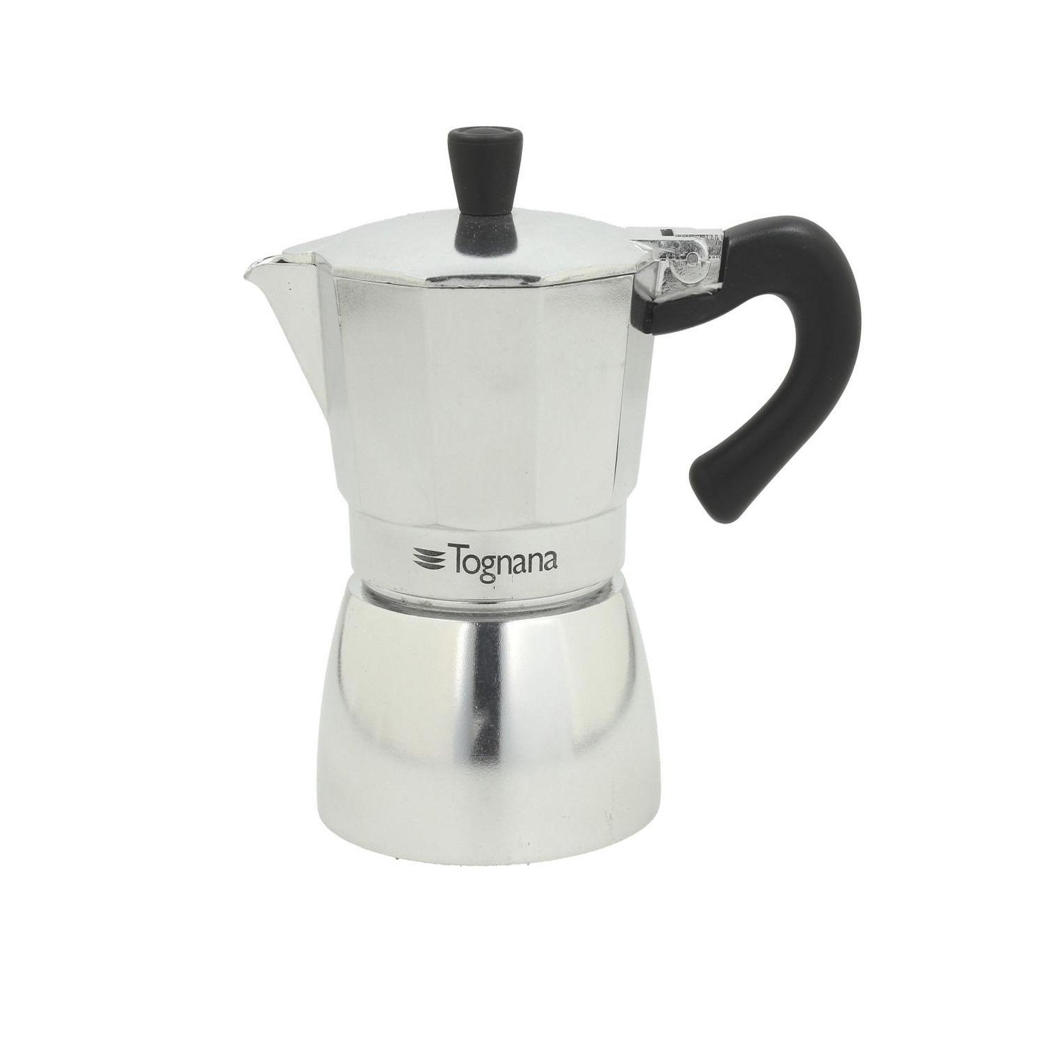 tognana Tognana porcellane v4430121all machine à café manuelle cafetière à moka noir, argent