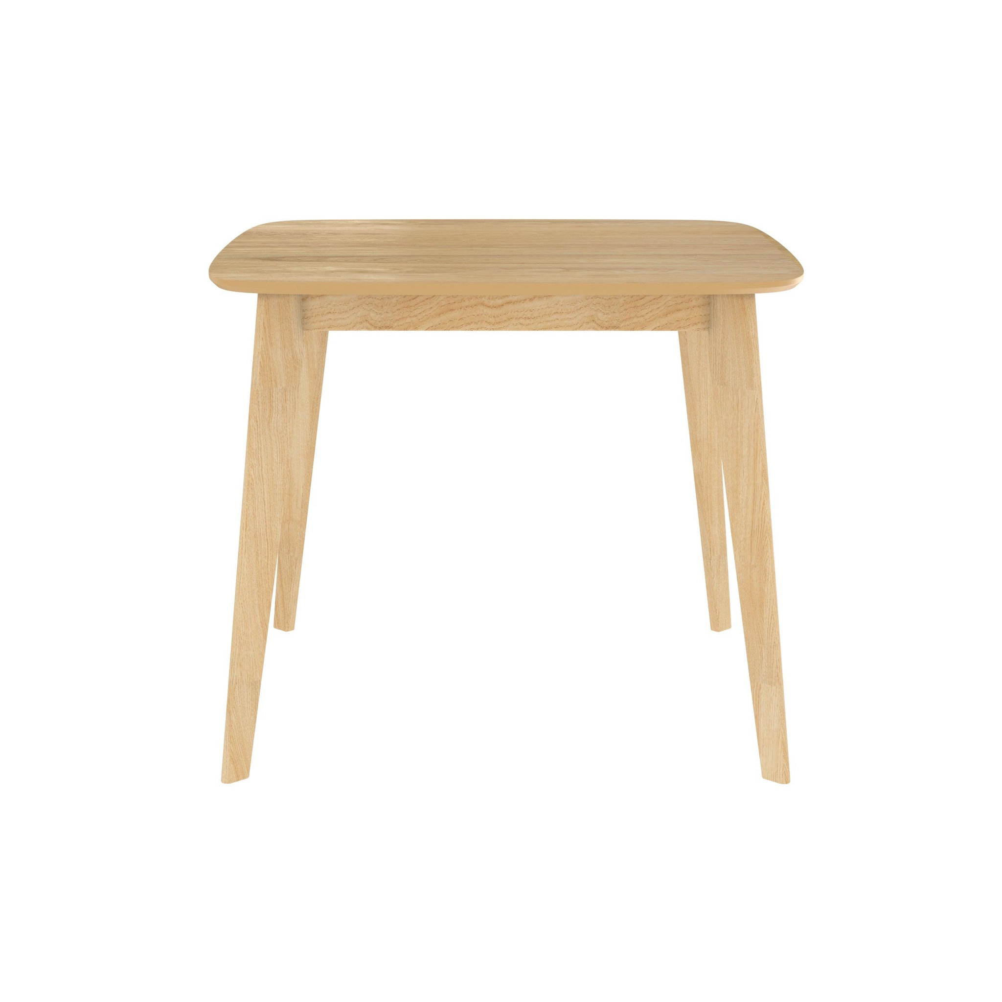 Voir la diapositive 6 : MAISON PAVANE Table carrée 4 personnes en bois clair naturel 90 cm-julio