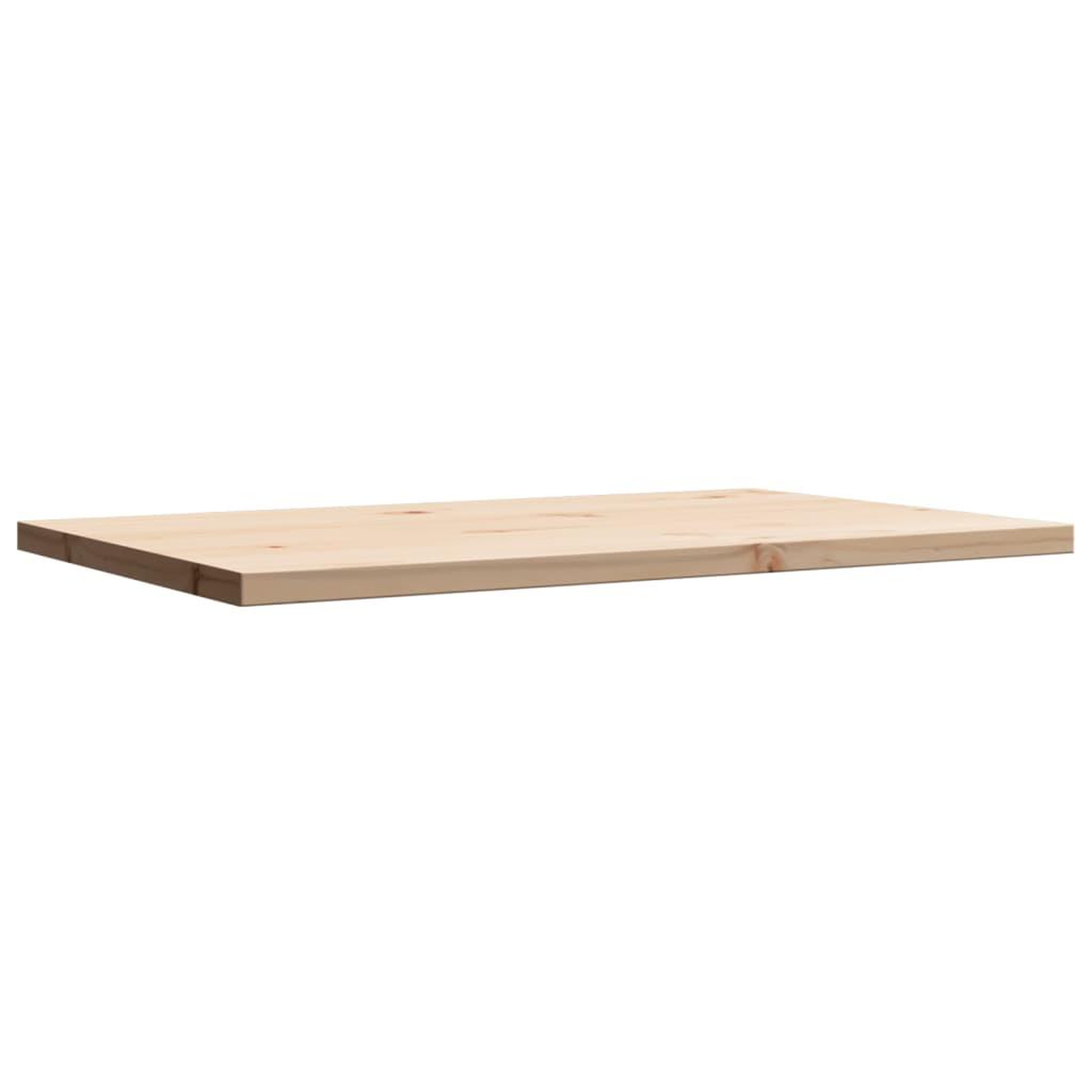 Voir la diapositive 4 : VIDAXL Dessus de table 80x50x2,5 cm rectangulaire bois de pin massif