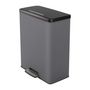 Voir la diapositive 2 : CURVER Poubelle Rectangle - DECO BIN - CURVER - 65L - Grande capacité - 49 x 32 x 61 cm - Anthracite