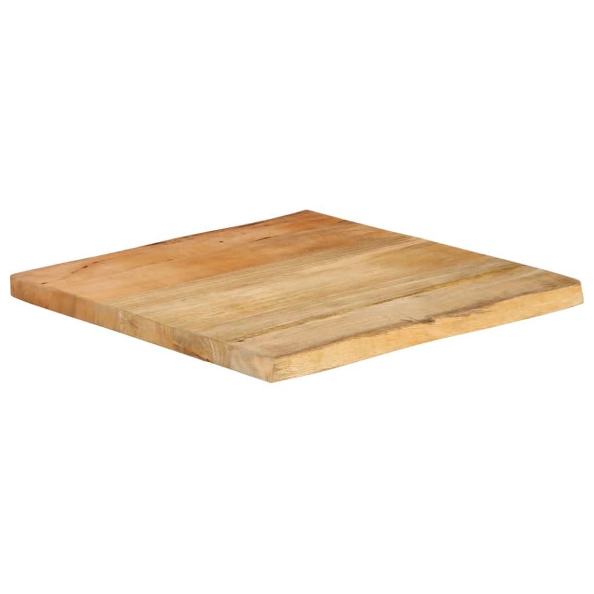Voir la diapositive 2 : VIDAXL Dessus de table 80x80x2,5 cm bord vivant bois massif manguier