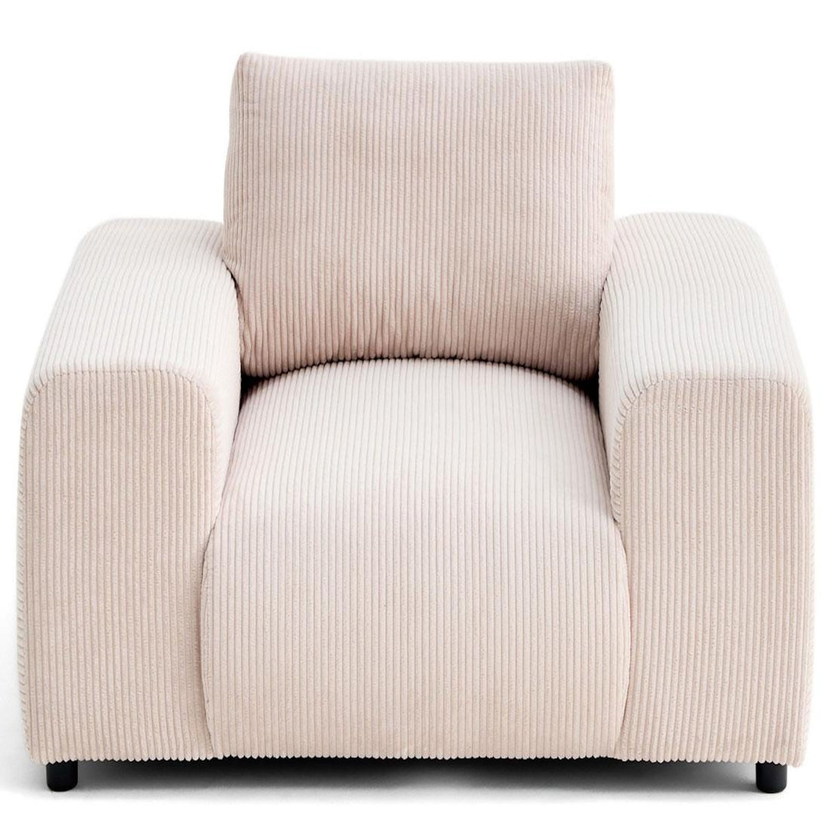 LISA DESIGN Garance - fauteuil en velours côtelé