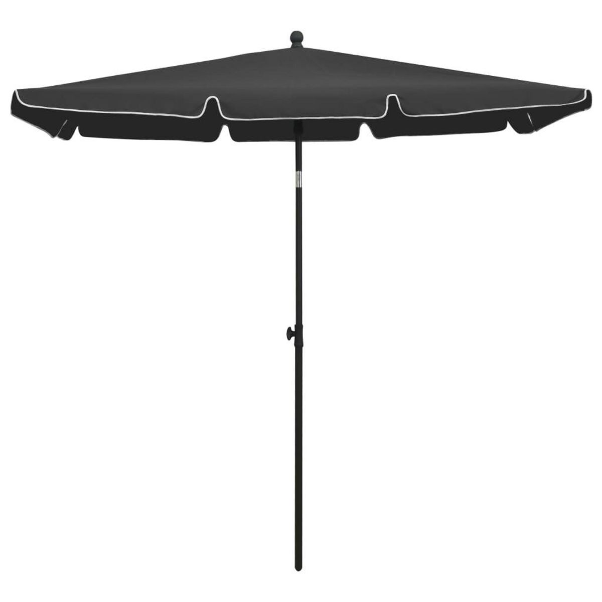 VIDAXL Parasol de jardin avec mat 210x140 cm Anthracite
