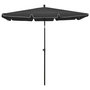 Voir la diapositive 2 : VIDAXL Parasol de jardin avec mat 210x140 cm Anthracite