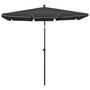 Voir la diapositive 2 : VIDAXL Parasol de jardin avec mat 210x140 cm Anthracite