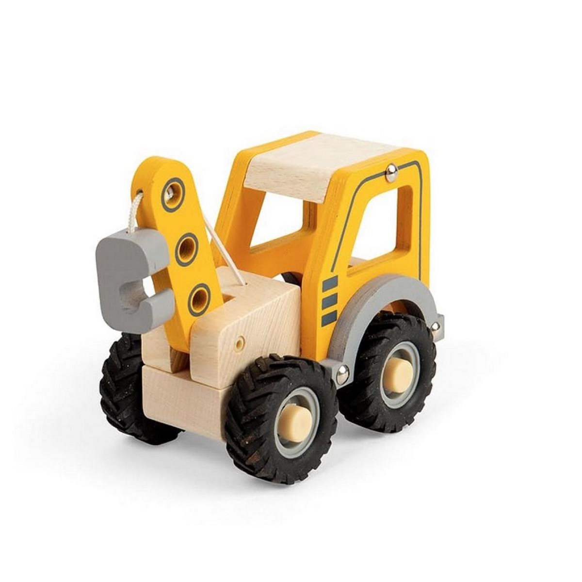 BIGJIGS mini véhicule grue en bois