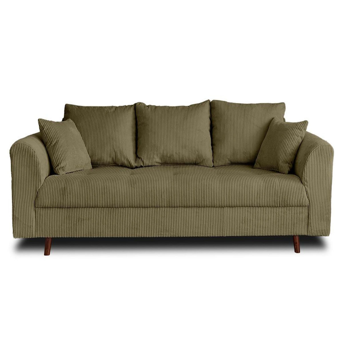 LISA DESIGN Rune - canapé 3 places - en velours côtelé