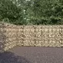 VIDAXL Mur a gabion avec couvercles Acier galvanise 900 x 50 x 200 cm