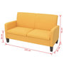 Voir la diapositive 4 : VIDAXL Canape a 2 places 244721 cm jaune
