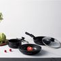 Voir la diapositive 3 : KITCHEN COOK Batterie de cuisine induction 8 pièces noire