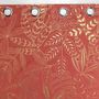 Voir la diapositive 3 : Paris Prix Rideau à Œillets Imprimé  Belflor  140x280cm Terracotta