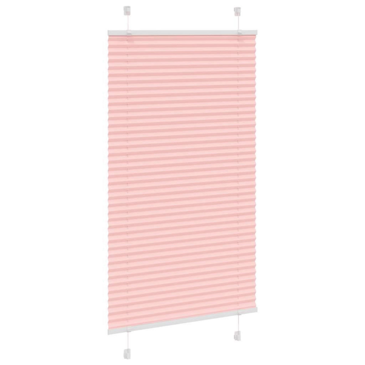 VIDAXL Store plisse rose 80x100 cm largeur du tissu 79,4 cm polyester