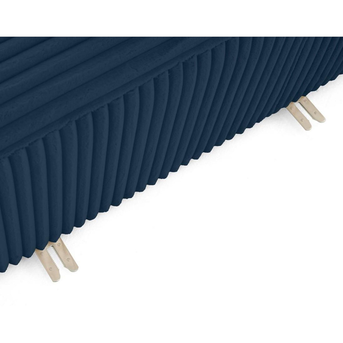 LISA DESIGN Victoire - module d'assise droit en velours côtelé grosses côtes