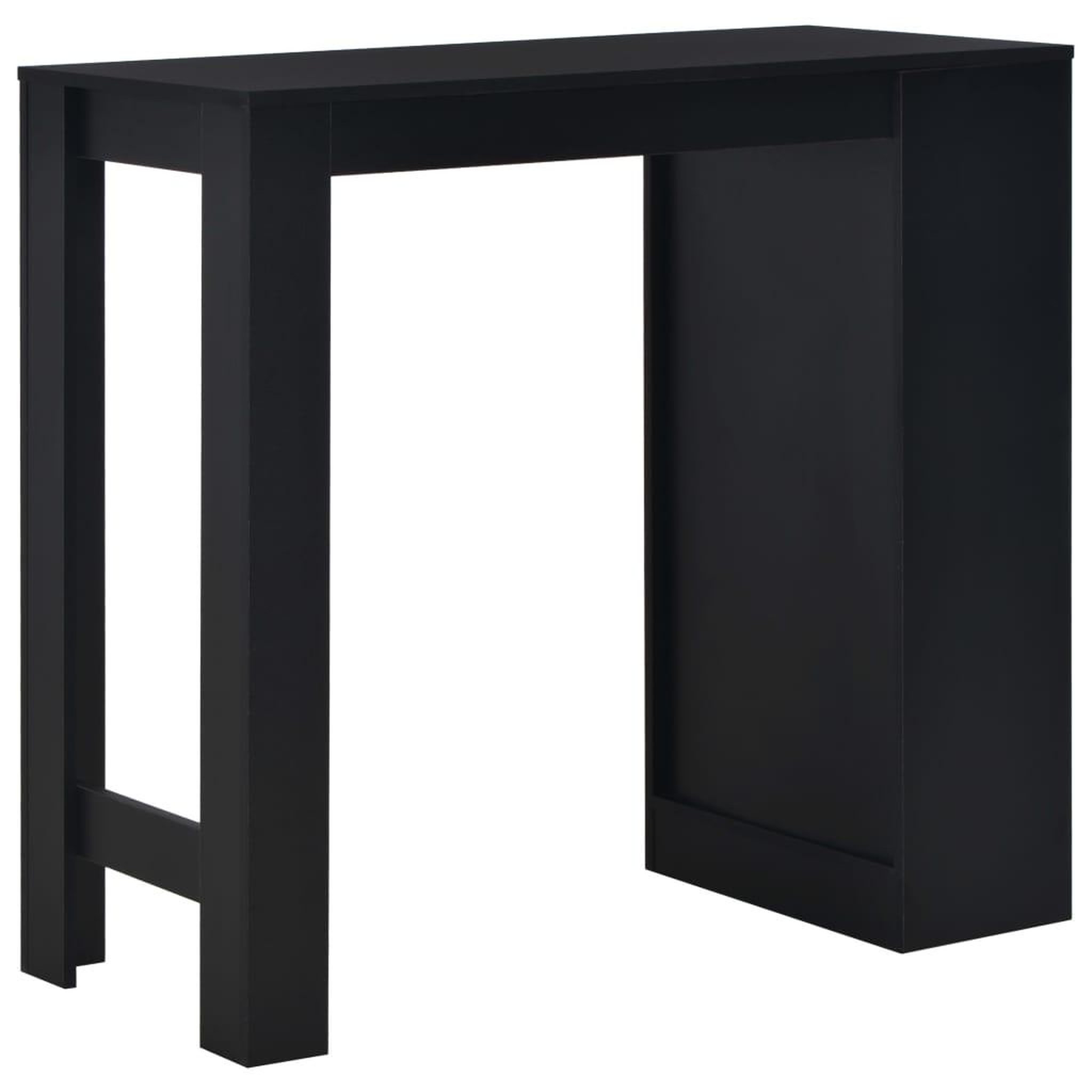Voir la diapositive 3 : VIDAXL Table de bar avec etagere Noir 110x50x103 cm