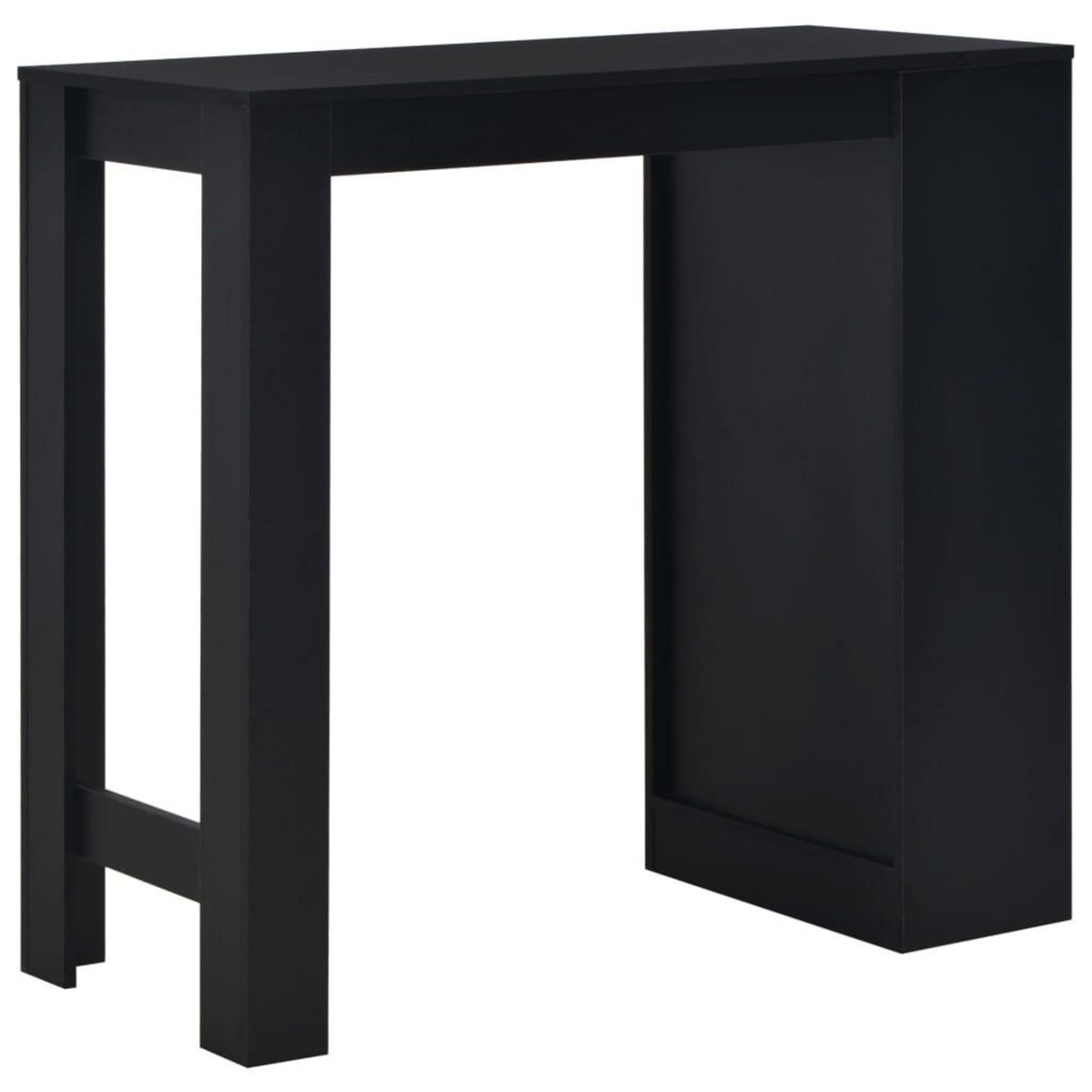 VIDAXL Table de bar avec etagere Noir 110x50x103 cm