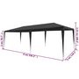 Voir la diapositive 6 : VIDAXL Tente de reception 3x6 m PE Anthracite