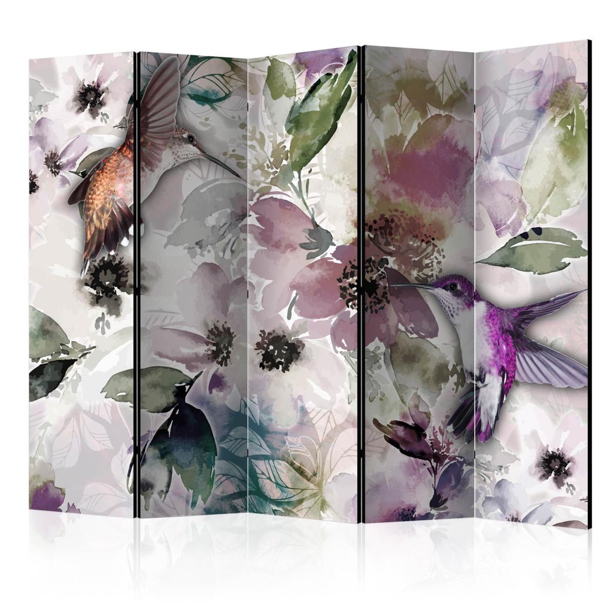 Paris Prix Paravent 5 volets  nature in watercolor  172x225cm