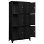 Voir la diapositive 3 : VIDAXL Armoire a casiers Noir 90x45x180 cm Acier