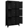 Voir la diapositive 3 : VIDAXL Armoire a casiers Noir 90x45x180 cm Acier