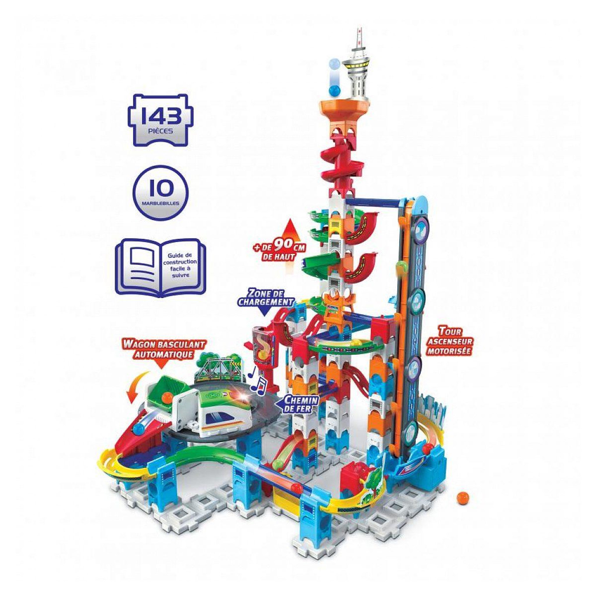 Voir la diapositive 4 : VTECH Marble rush - super sky tower set xl300e