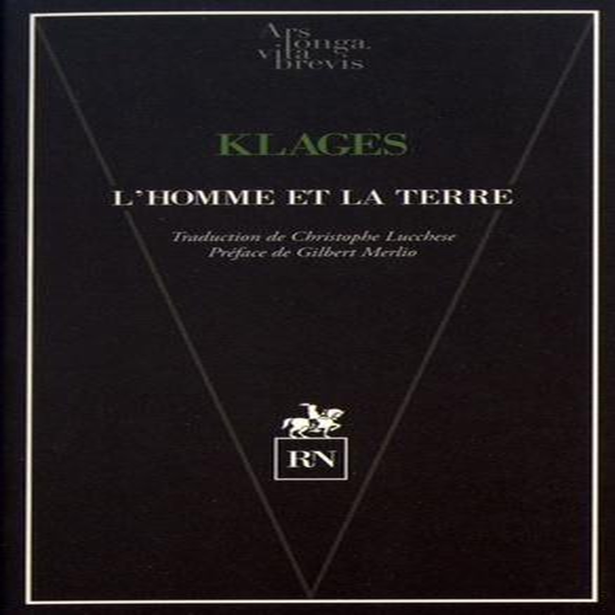 L'HOMME ET LA TERRE, Klages Ludwig