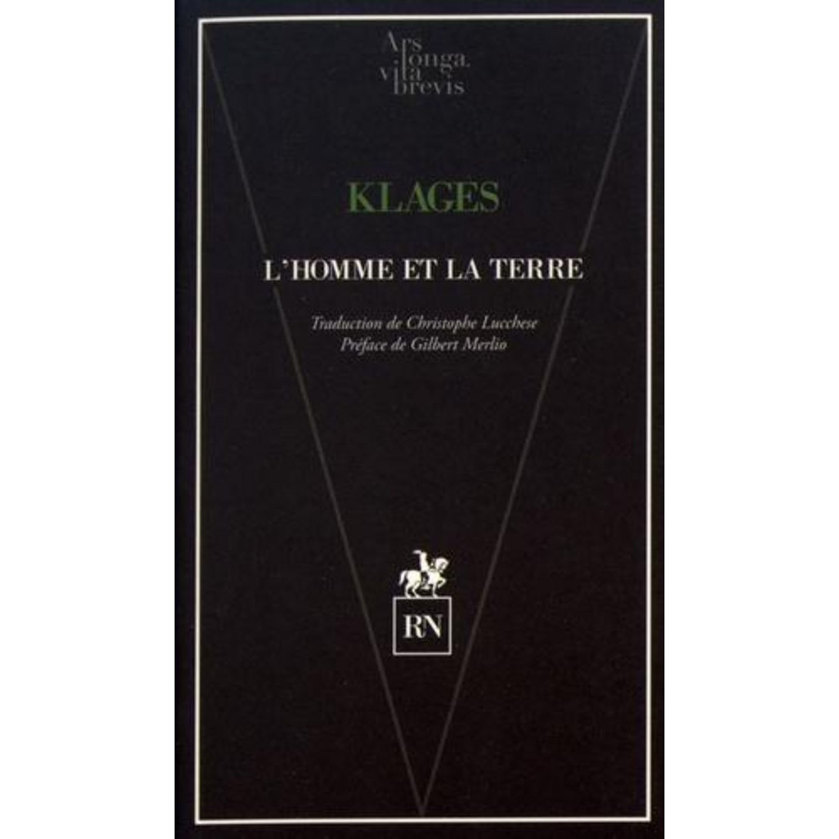 L'HOMME ET LA TERRE, Klages Ludwig