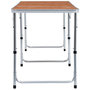 Voir la diapositive 4 : VIDAXL Table pliable de camping Aluminium 180x60 cm