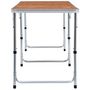 Voir la diapositive 4 : VIDAXL Table pliable de camping Aluminium 180x60 cm