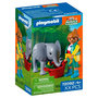 Voir la diapositive 2 : PLAYMOBIL 72092 Zoo : Éléphanteau et gardien de zoo