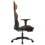 Voir la diapositive 5 : VIDAXL Chaise de jeu de massage et repose-pied Noir orange Similicuir