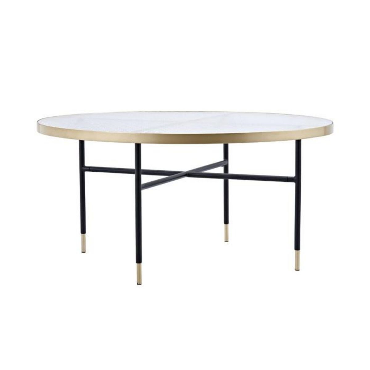 Paris Prix Table Basse Design en Verre  Bubbles  98cm Or