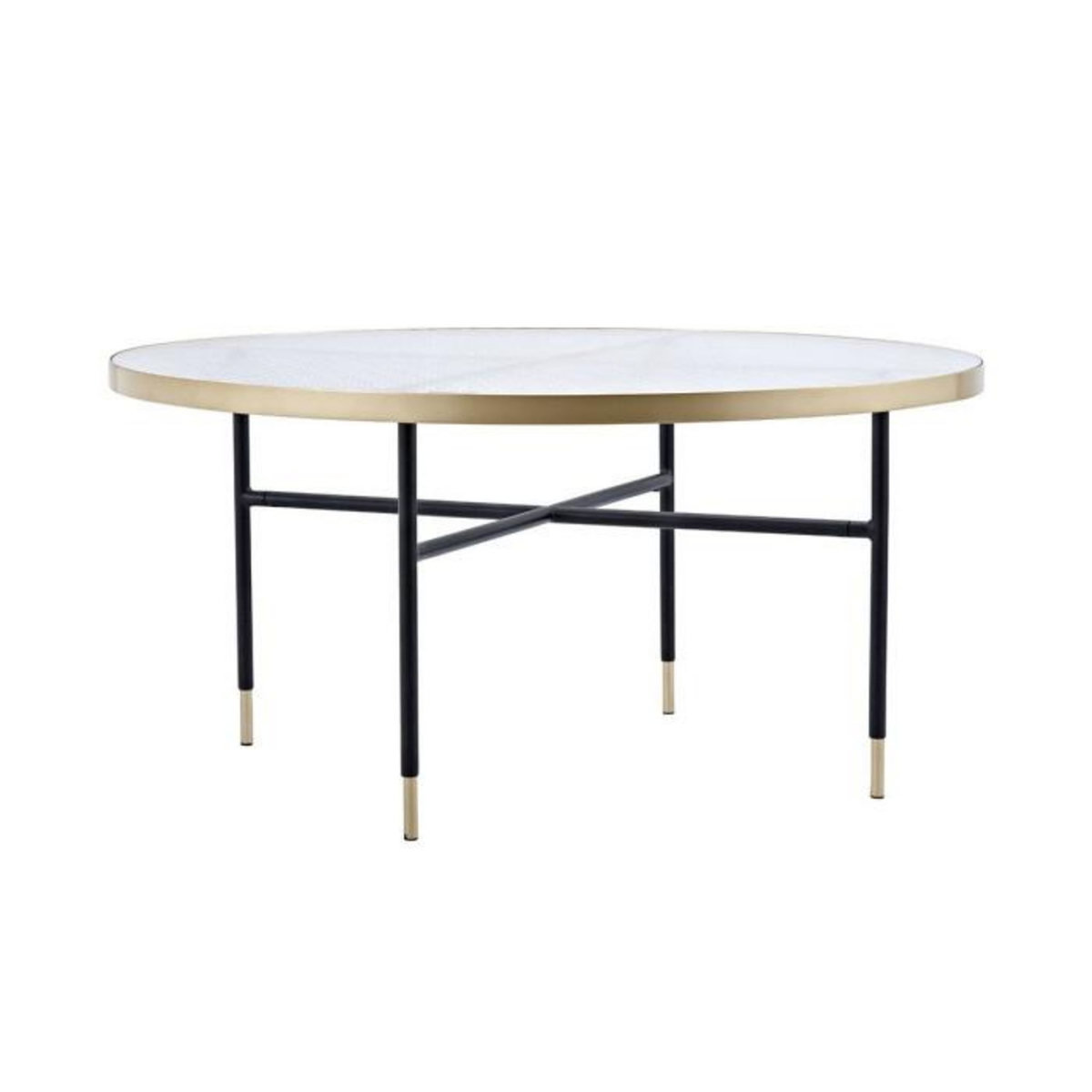 Paris Prix Table Basse Design en Verre  Bubbles  98cm Or