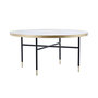 Voir la diapositive 2 : Paris Prix Table Basse Design en Verre  Bubbles  98cm Or