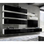 Voir la diapositive 1 : Paris Prix Meuble TV Mural Design  Fly IX  320cm Noir & Blanc