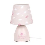 Paris Prix Lampe de Chevet Enfant  Nuages  19cm Rose