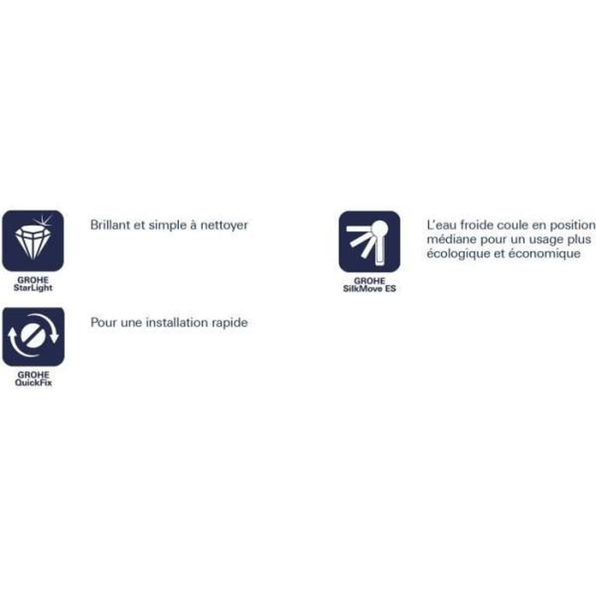Voir la diapositive 5 : Grohe Mitigeur lavabo get monocommande chromé taille s - grohe - 31148000