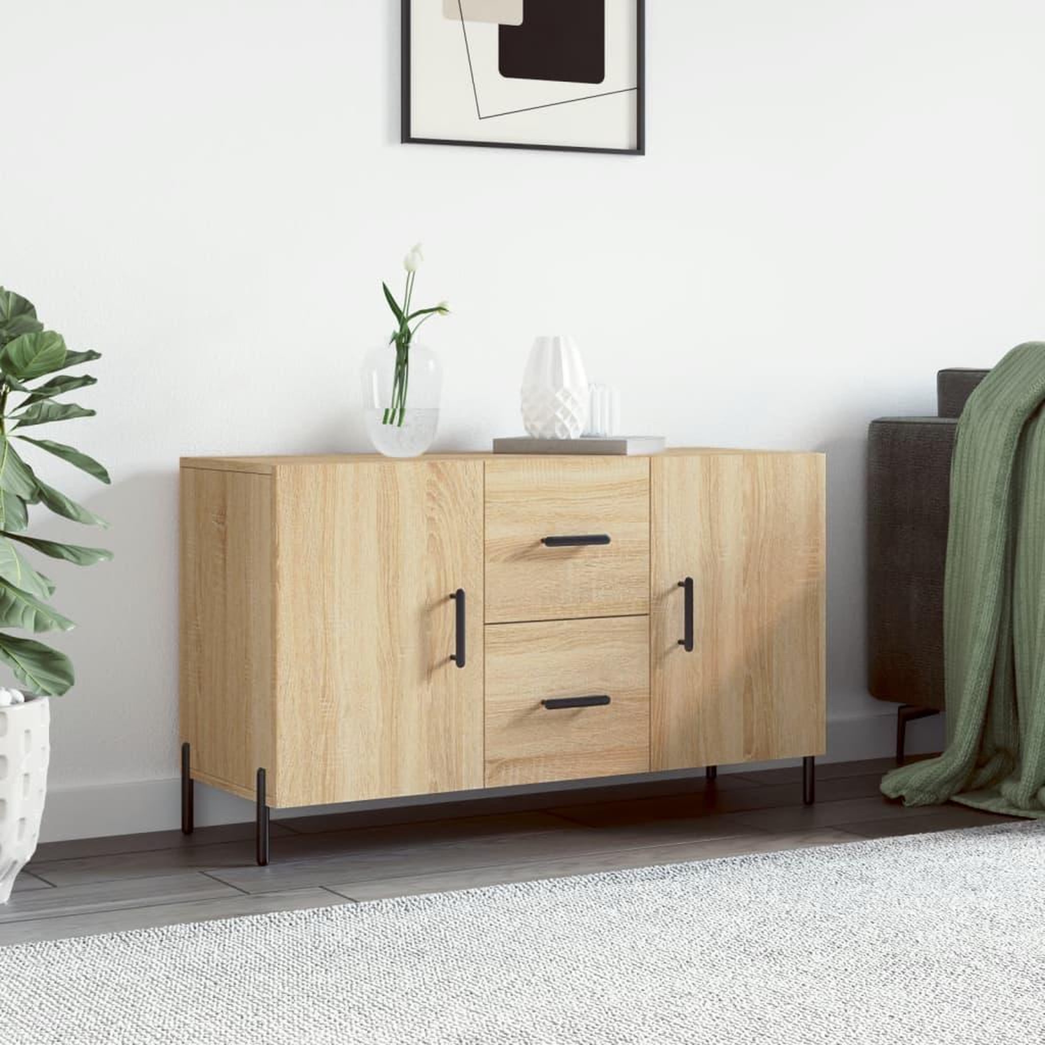 VIDAXL Buffet chene sonoma 100x36x60 cm bois d'ingenierie