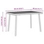 Voir la diapositive 6 : VIDAXL Table basse de jardin rectangulaire beige 60x40x37 cm rotin